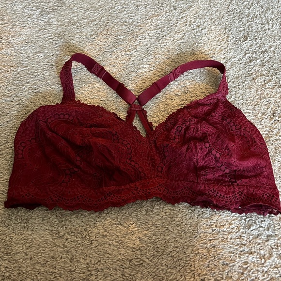 Auden Burgundy Bralette Size 2x - Picture 1 of 7